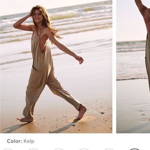 Free People Movement Hot shot onesie size S color: Kelp